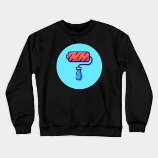 Roller Brush Paint Cartoon Vector Icon Illustration Crewneck Sweatshirt